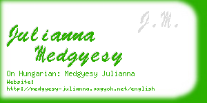 julianna medgyesy business card